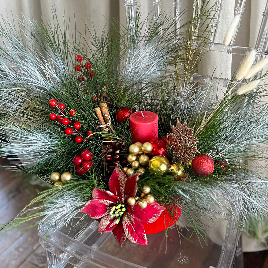 Christmas-Flower-Composition-Table-Centerpiece-XLarge-Dodomarket-Mauritius
