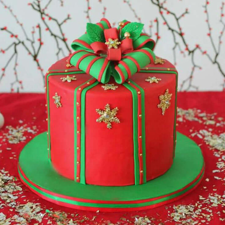 Christmas Gift Box Cake