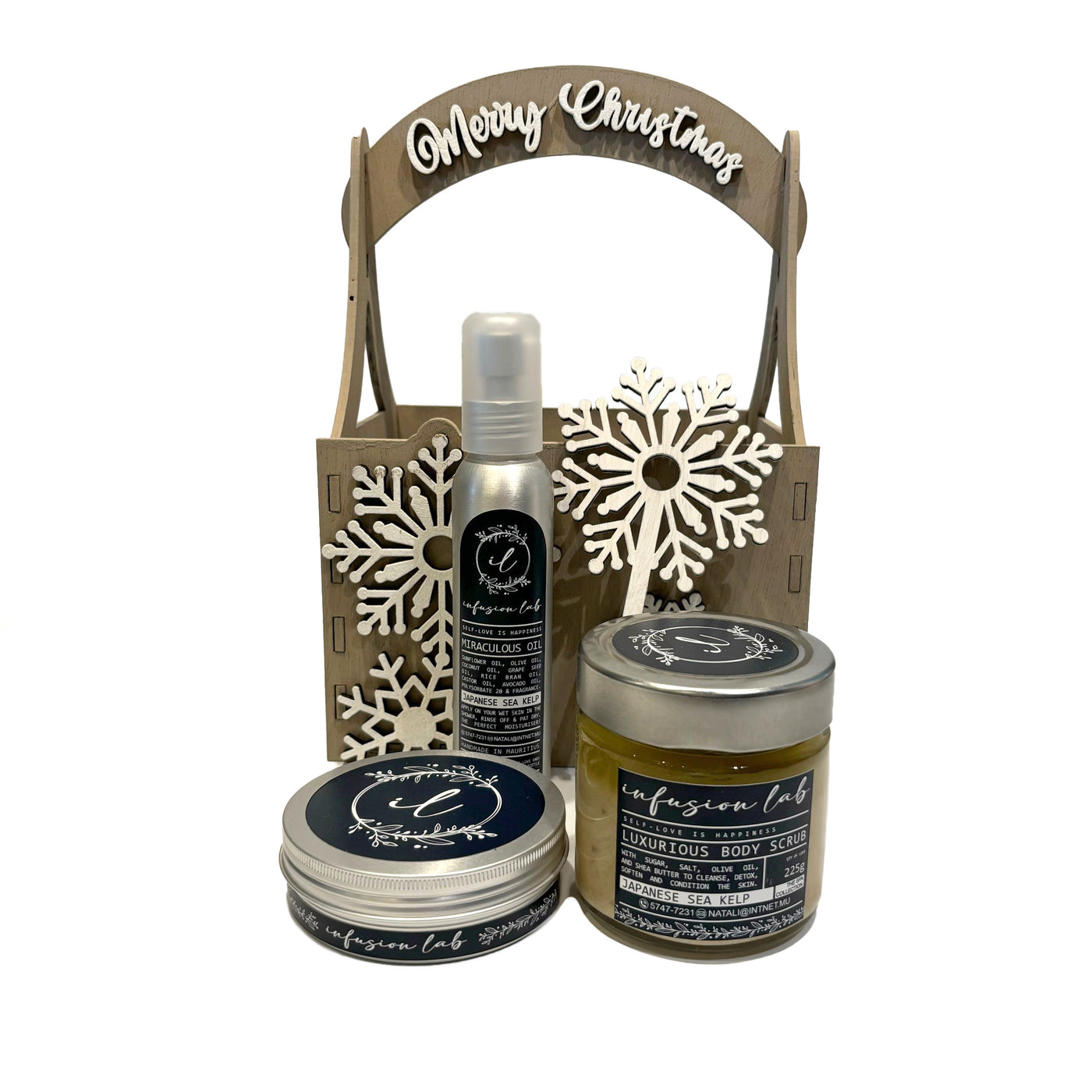 Christmas-Snowflake-Basket-Skincare-products-Gift-DodoMarket-delivery-Mauritius