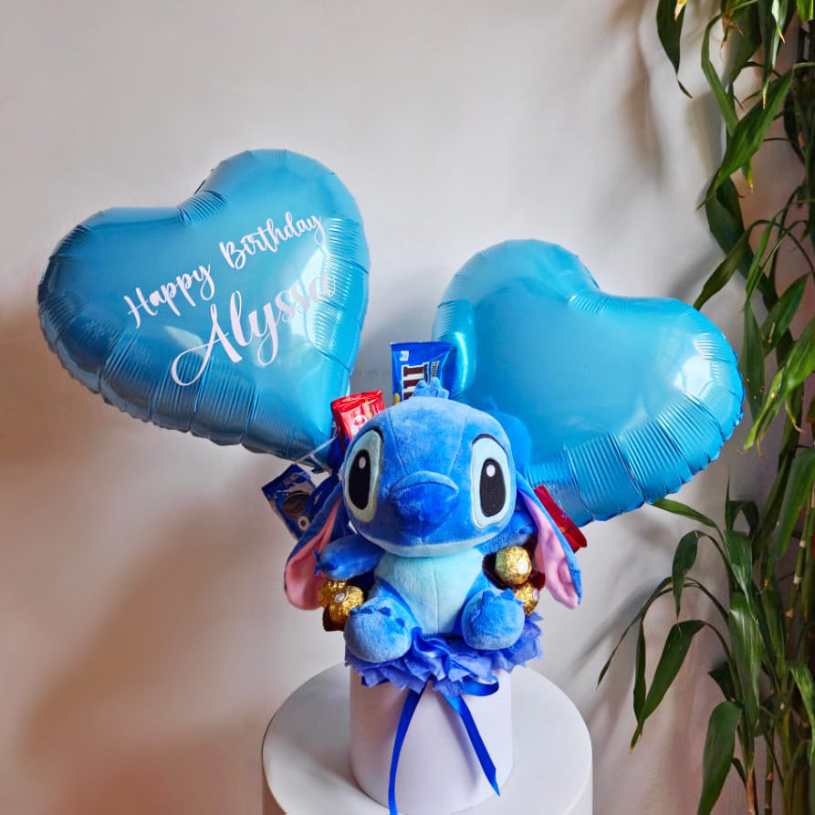 Cosmic-Love-Balloon-Bouquet-Blue-Stitch-DodoMarket-delivery-Mauritius