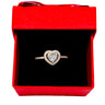 Bague Cœur en Argent avec Zircon Cubique