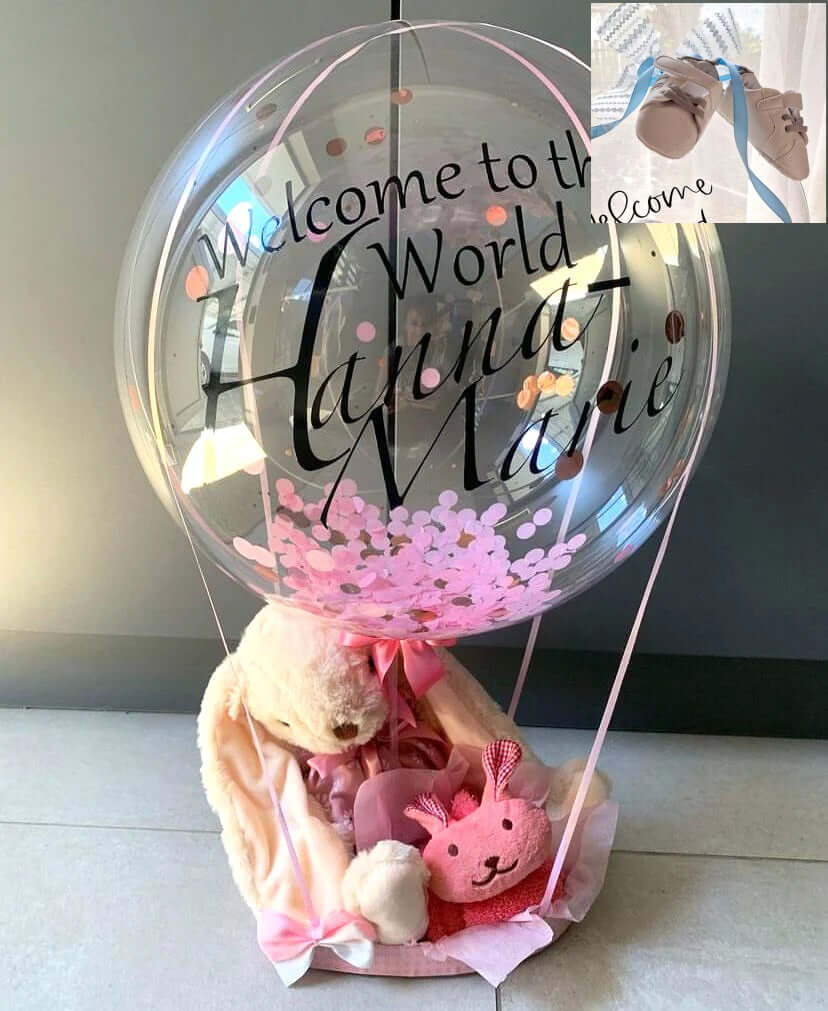 Welcome Baby - Personalized Balloon Box