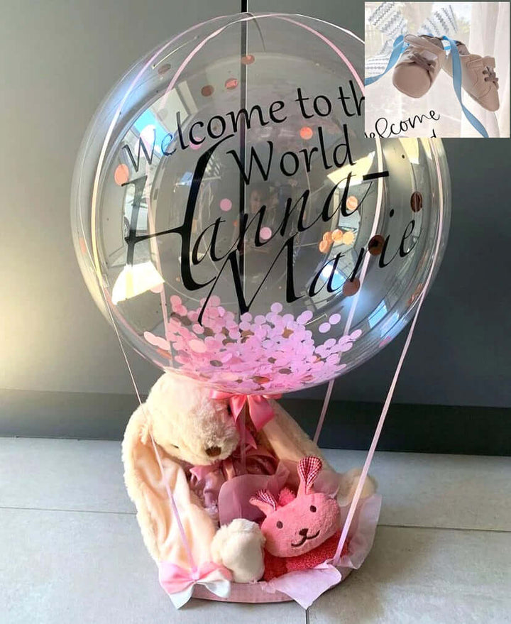 Welcome Baby - Personalized Balloon Box