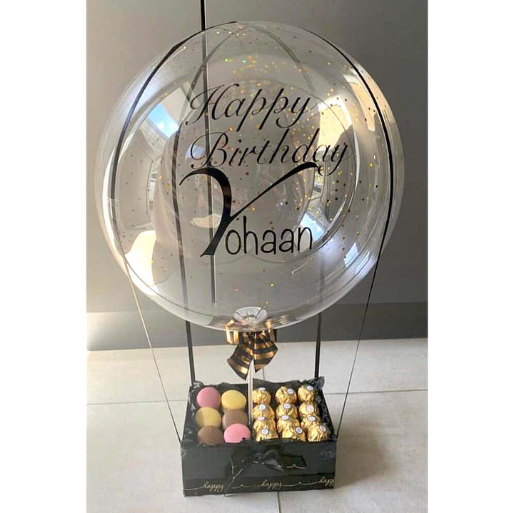 Customised-Balloon-Macarons-Chocolates-Box-DodoMarket-delivery-Mauritius