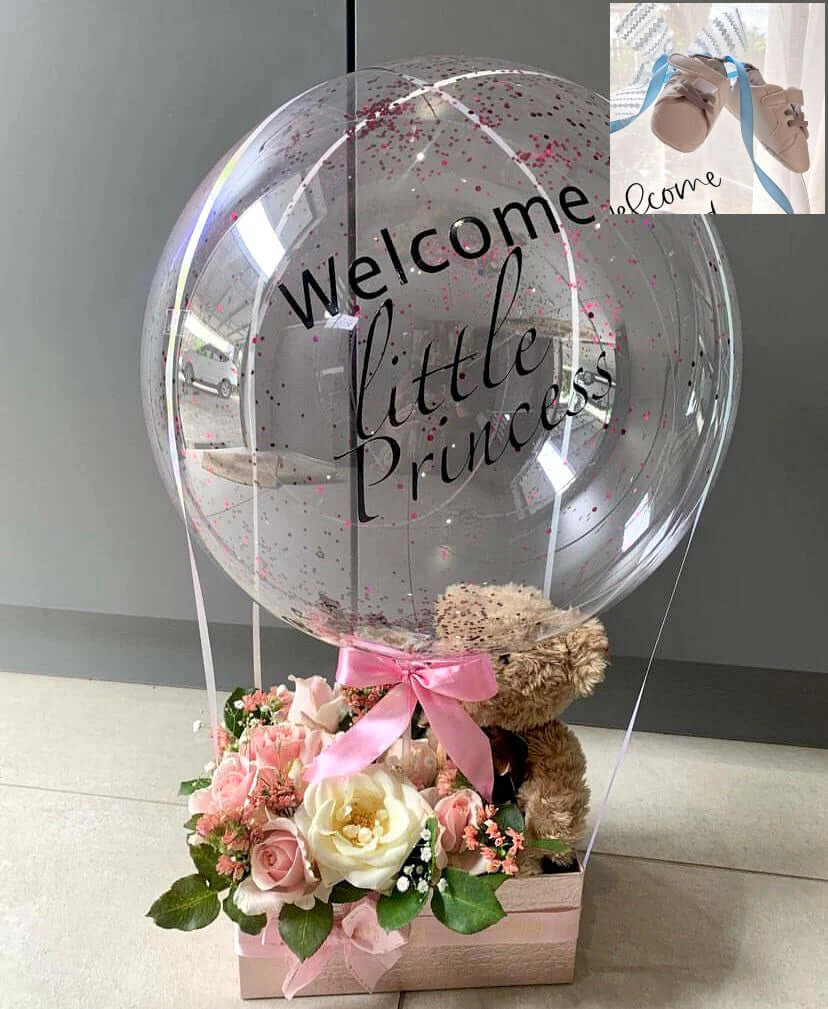 Welcome Baby - Personalized Balloon Box