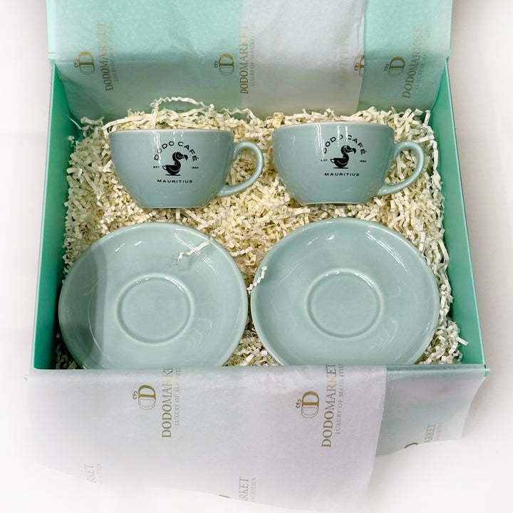 Dodo-Cafe-2-Cappuccino-cup-gift-set-blue-DodoMarket-delivery-Mauritius