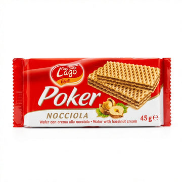 Elledi Poker Hazelnut Cream Wafer Bar 45g Delivery Mauritius