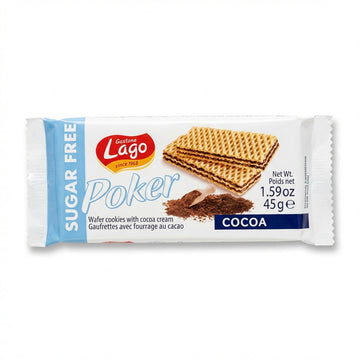 Elledi Poker Sugar Free Cacao Cream Wafer Bar 45g Delivery Mauritius