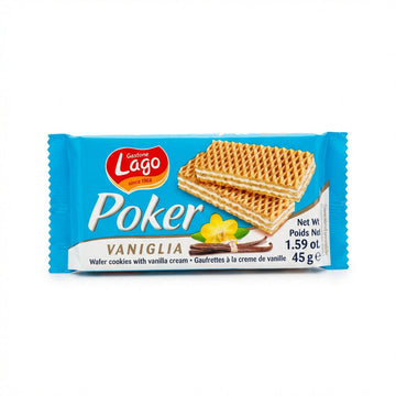 Elledi Poker Vanilla Cream Wafer Bar 45g Delivery Mauritius