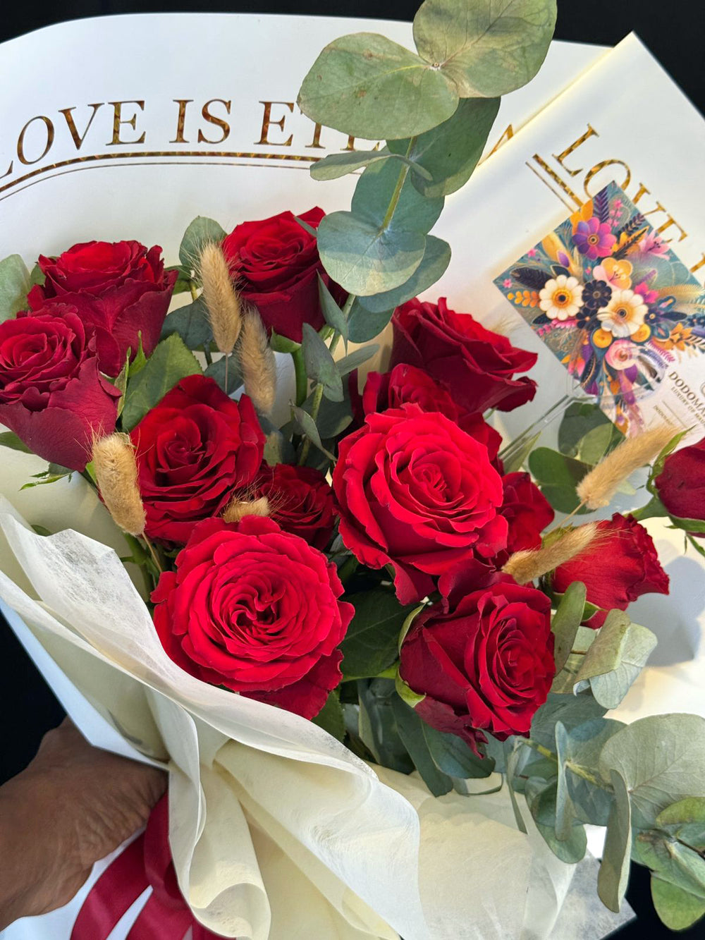 Eternal-Love-red-roses-Bouquet-card-DodoMarket-delivery-Mauritius
