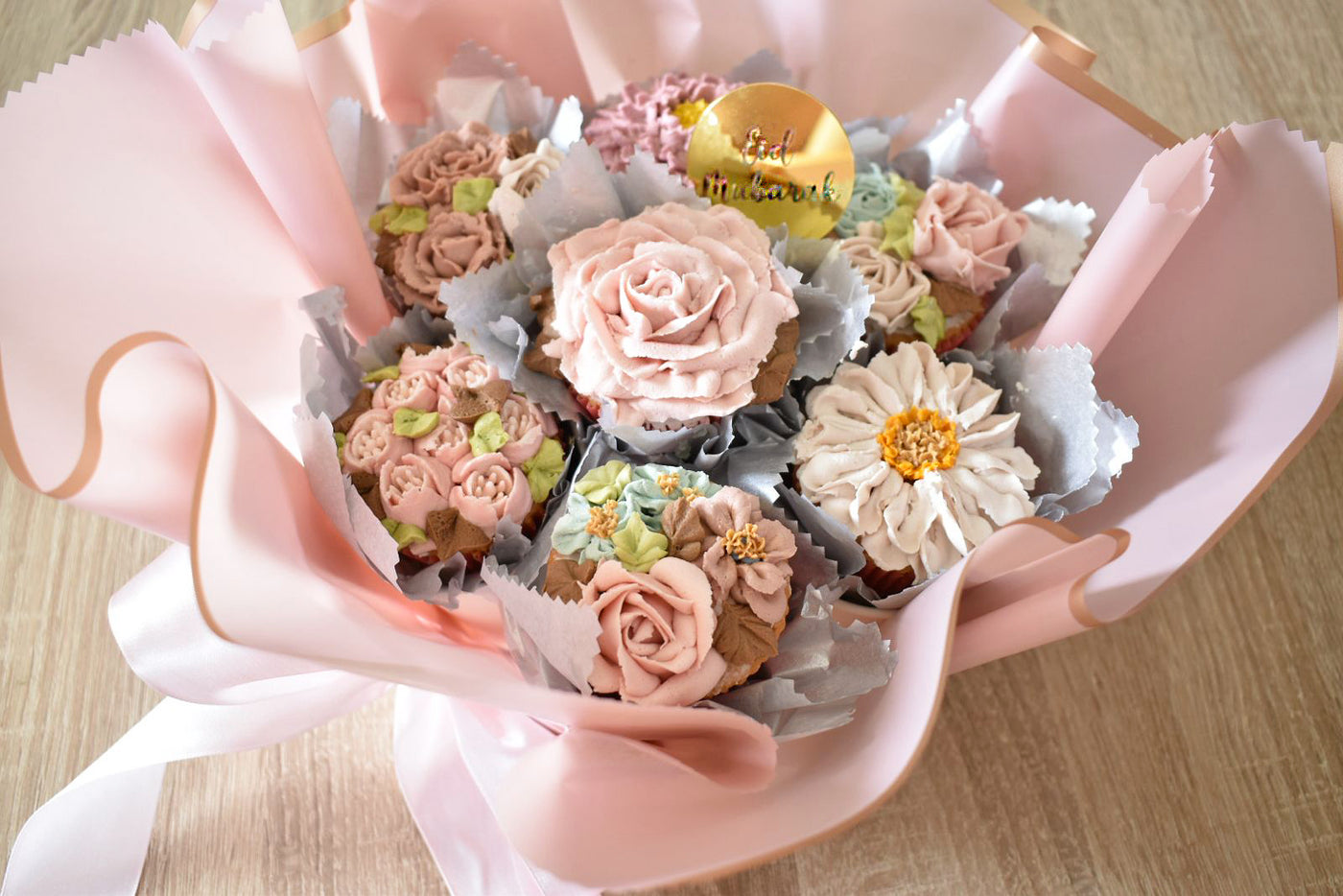 Floral-Cupcakes-Bouquet-Large-Eid-Mubarak-DodoMarket-delivery-Mauritius