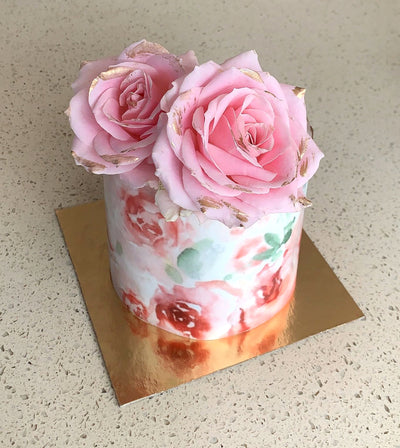 Floral-Mini-printed-Cake-with-Flowers-Dodomarket-delivery-Mauritius