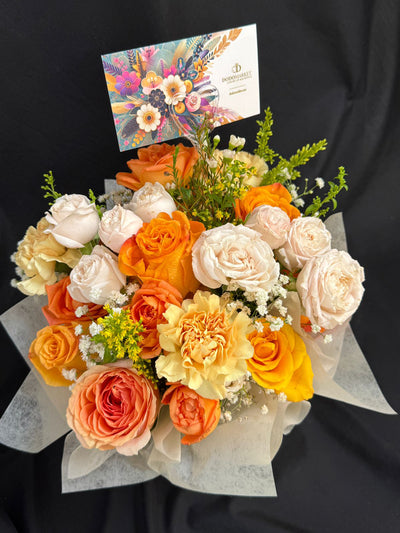 Flower-Box-Medium-Peach-mix-DodoMarket-Delivery-Mauritius