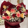 Bouquet de Roses Dorées