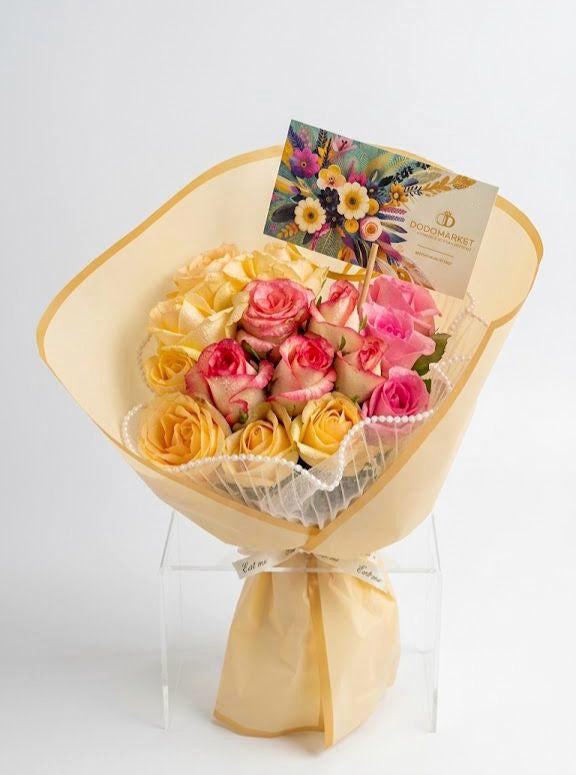 Golden-Bliss-roses-bouquet-DodoMarket-delivery-Mauritius
