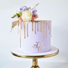 Gâteau Floral Doré