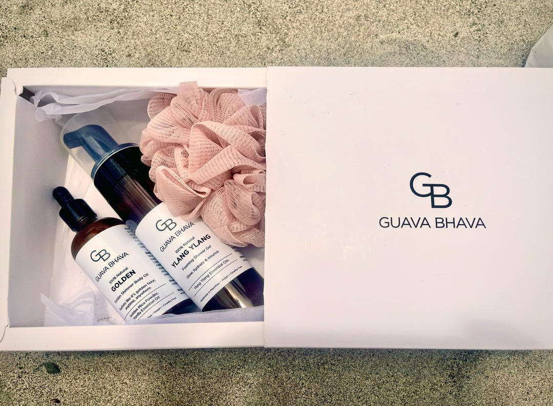 Golden-Glow-Ritual-in-Gift-Box-open-GuavaBhava-DodoMarket-delivery-Mauritius