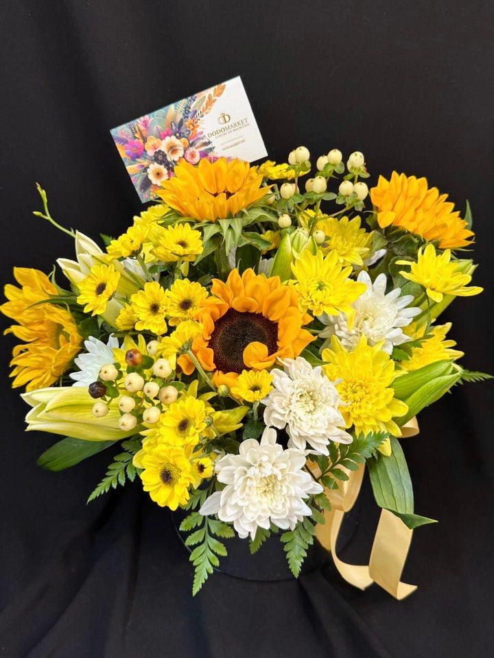 Golden-Radiance-sunflower-box-XL-DodoMarket-delivery-Mauritius