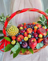 Panier de fruits dorés de Noël