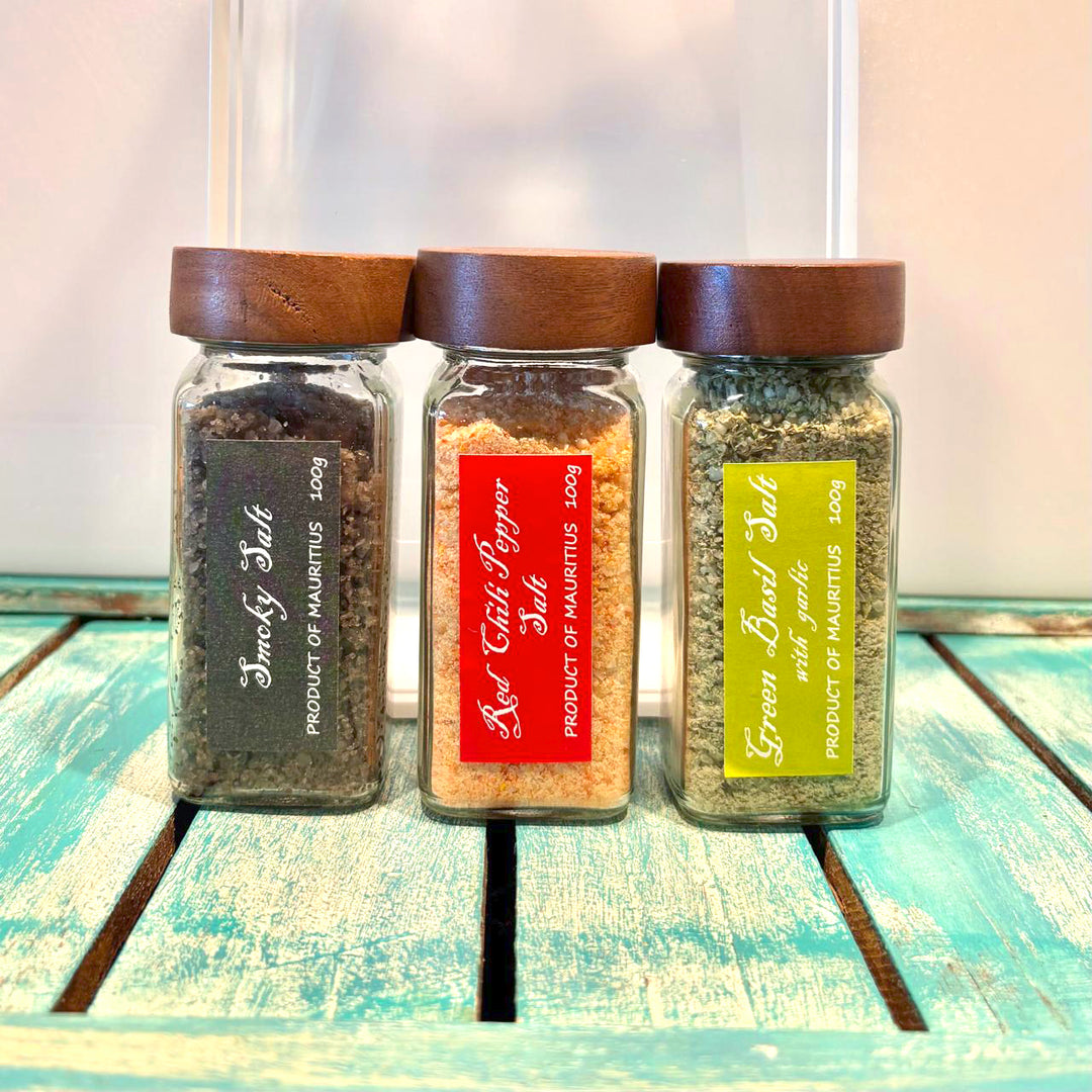 Gourmet-Flavored-3-Salts-Smoky-Red-Chili-Green-Basil-DodoMarket-delivery-Mauritius