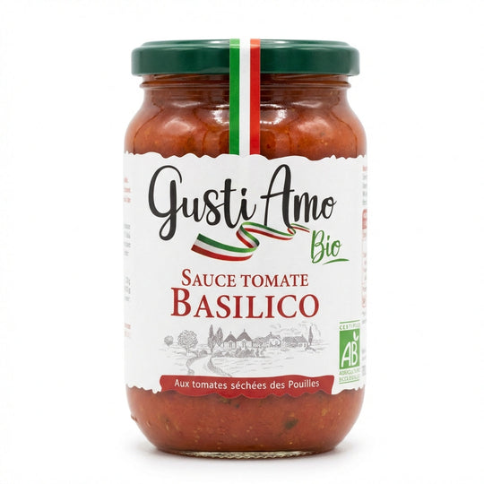 Gusti Amo Bio Tomato Basil Sauce 350g Delivery Mauritius