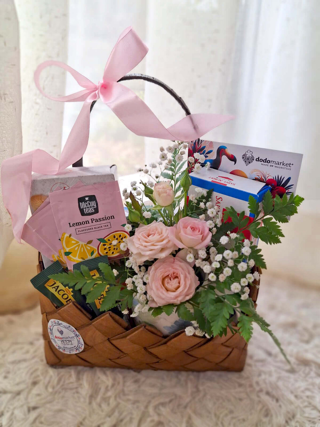 Hamper-Basket-Time-for-tea-Mum-DodoMarket-delivery-Mauritius