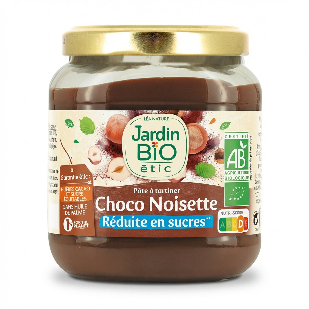 Jardin Bio Choco Hazelnut Spread Reduced Sugar 350g Delivery Mauritius