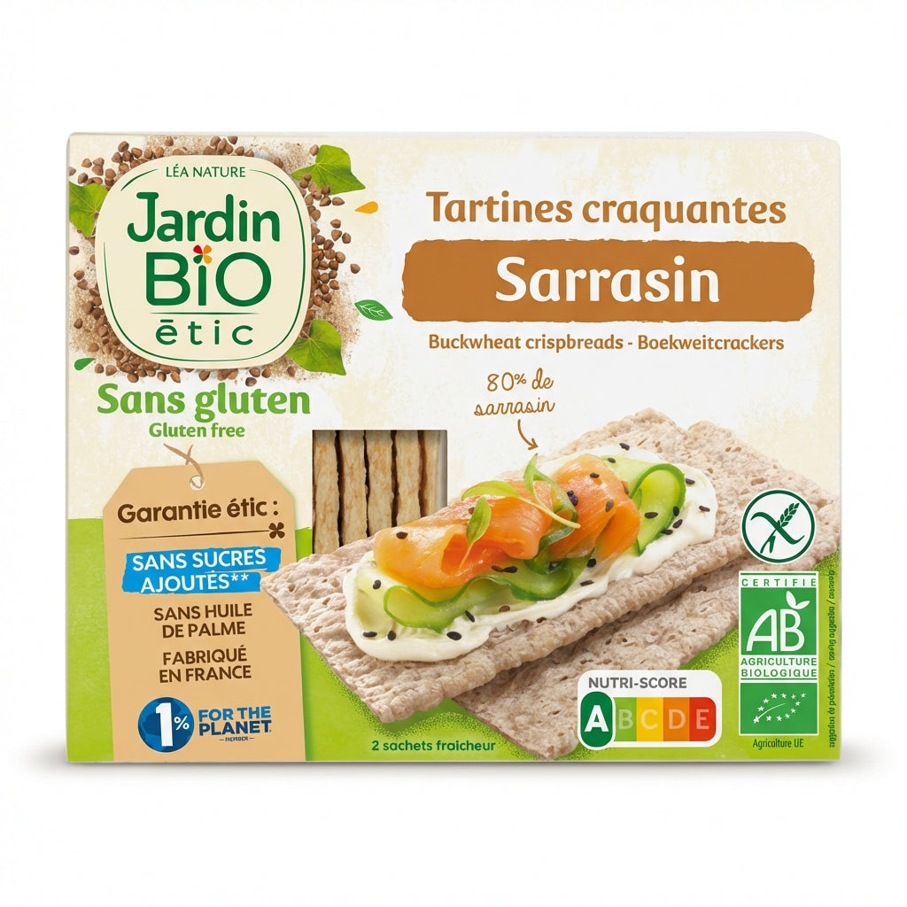 Jardin Bio Crispy Buckwheat Crackers 150g Delivery Mauritius
