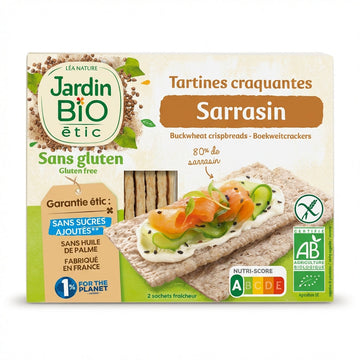 Jardin Bio Crispy Buckwheat Crackers 150g Delivery Mauritius