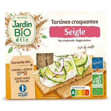 Jardin Bio Crispy Rye Crackers 150g Delivery Mauritius