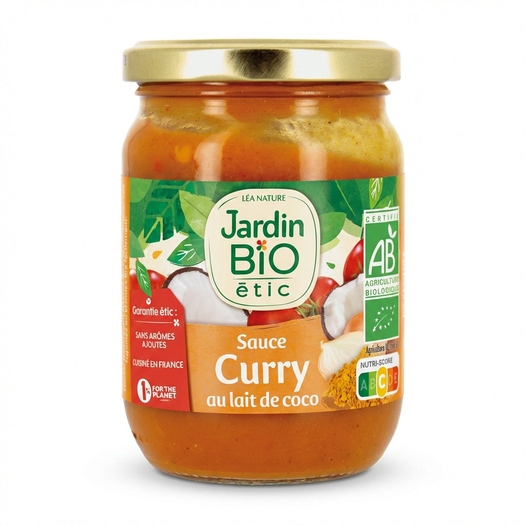 Jardin Bio Curry Coconut Milk Sauce 250g Delivery Mauritius