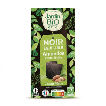 Jardin Bio Dark Chocolate Caramelised Almonds 100g Delivery Mauritius