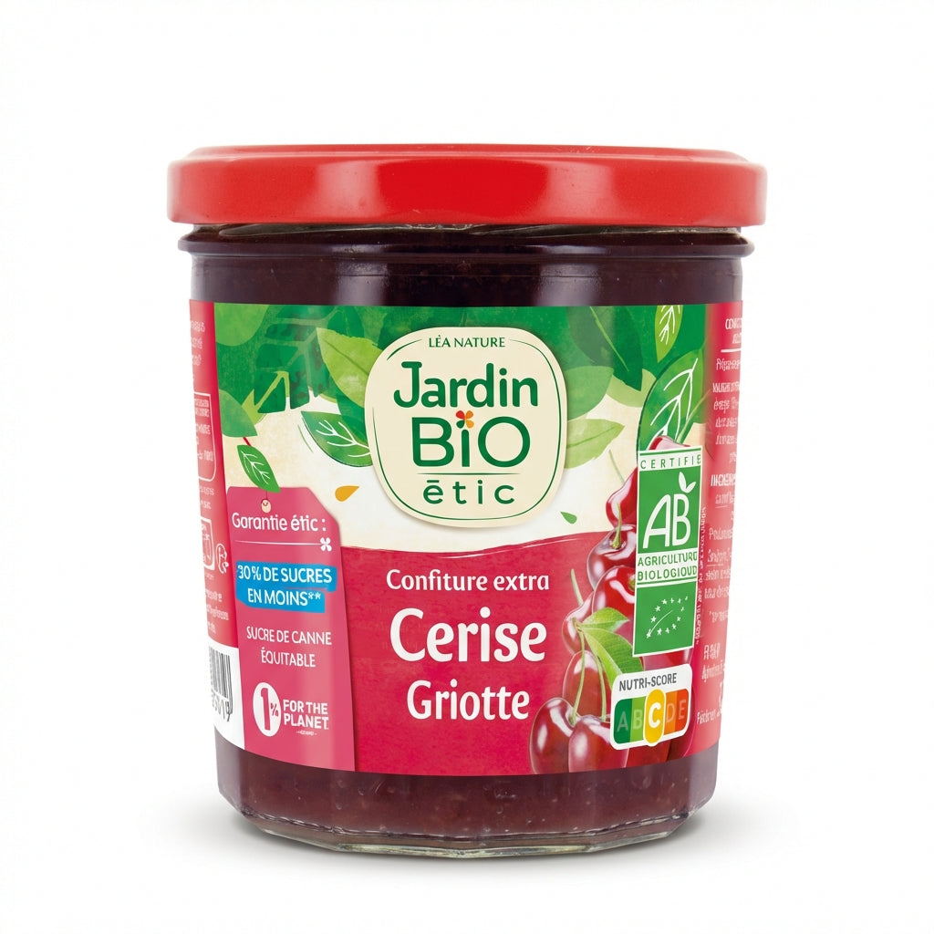 Jardin Bio Extra Sour Cherry Jam 320g Delivery Mauritius