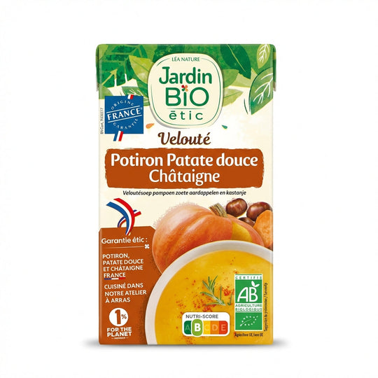 Jardin Bio Pumpkin Sweet Potato Chestnut Soup 1L Delivery Mauritius