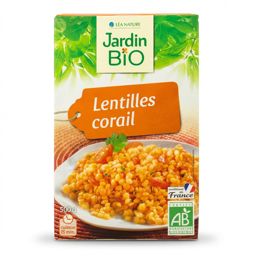 Jardin Bio Red Coral Lentils 500g Delivery Mauritius