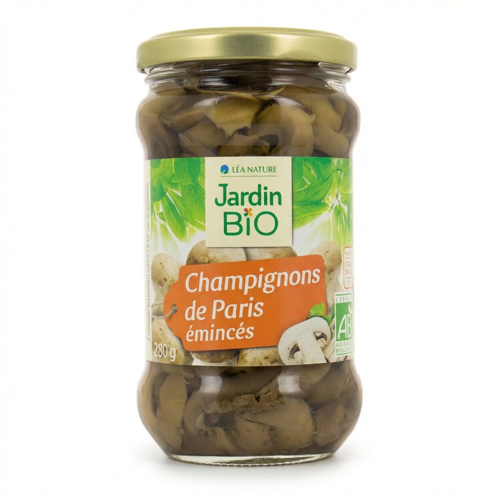 Jardin Bio Sliced Paris Mushrooms 280g Delivery Mauritius