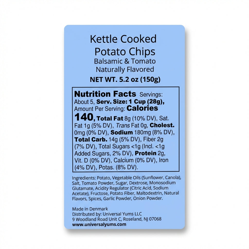 Kettle Balsamico & Tomato Chips 150g Delivery Mauritius