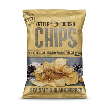 Kettle Sea Salt & Black Pepper Chips 150g Delivery Mauritius