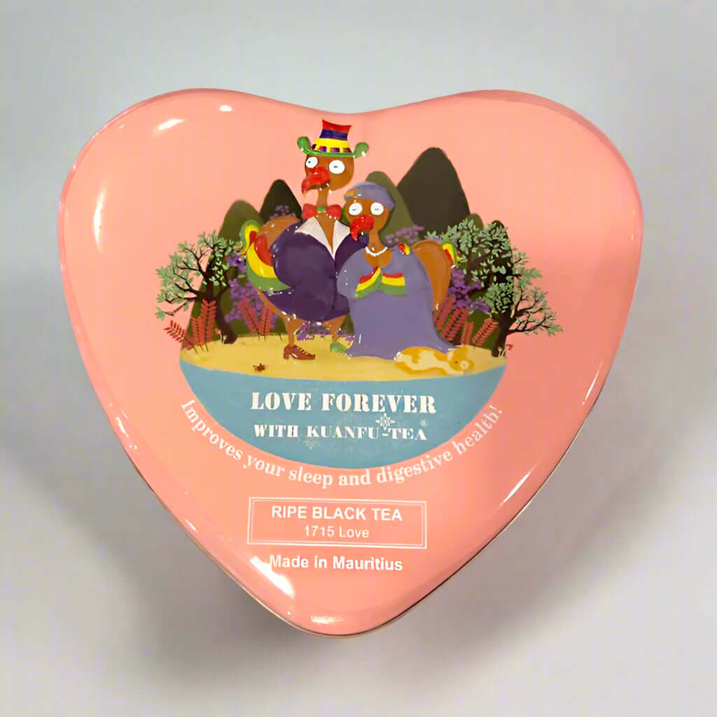 Kuanfu-Love-ripe-black-tea-heart-gift-box-DodoMarket-delivery-Mauritius