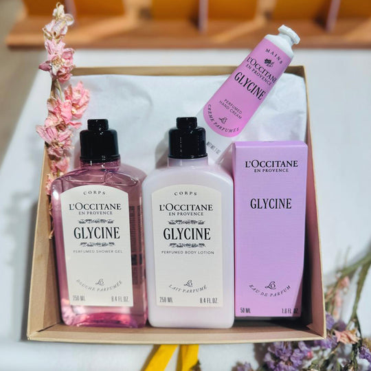 LOccitane Glycine Deluxe set new look