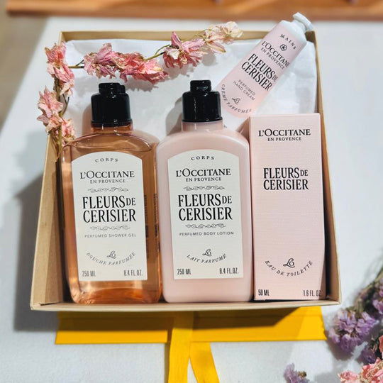 L_Occitane Cherry Blossom Deluxe Gift Set Dodomarket Mauritius delivery