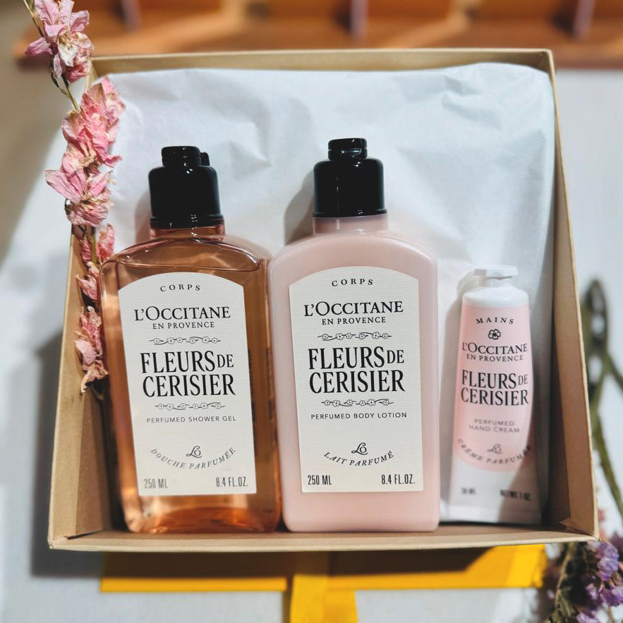 L_Occitane Cherry Blossom Premium Gift Set Dodomarket Mauritius delivery