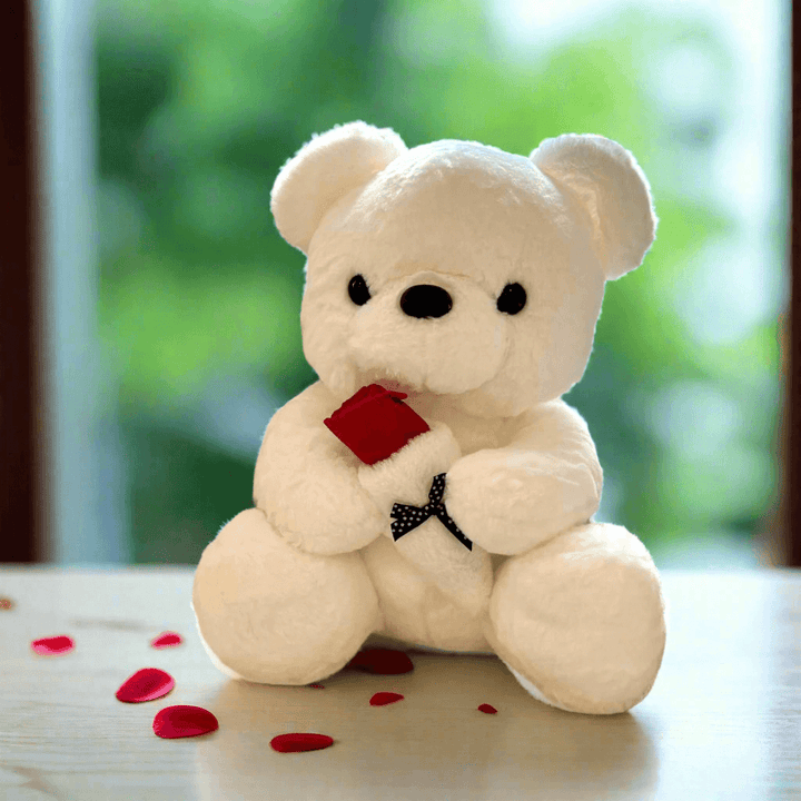 Love-Teddy-Bear-Toy-white-rose-DodoMarket-delivery-Mauritius