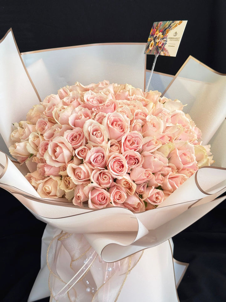 Luxury-150-Pink-Roses-Bouquet-DodoMarket-delivery-Mauritius