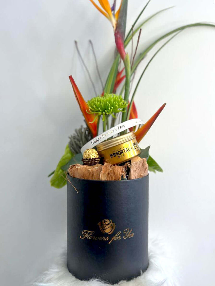Men-flowers-hair-wax-personalised-giftset-DodoMarket-delivery-Mauritius