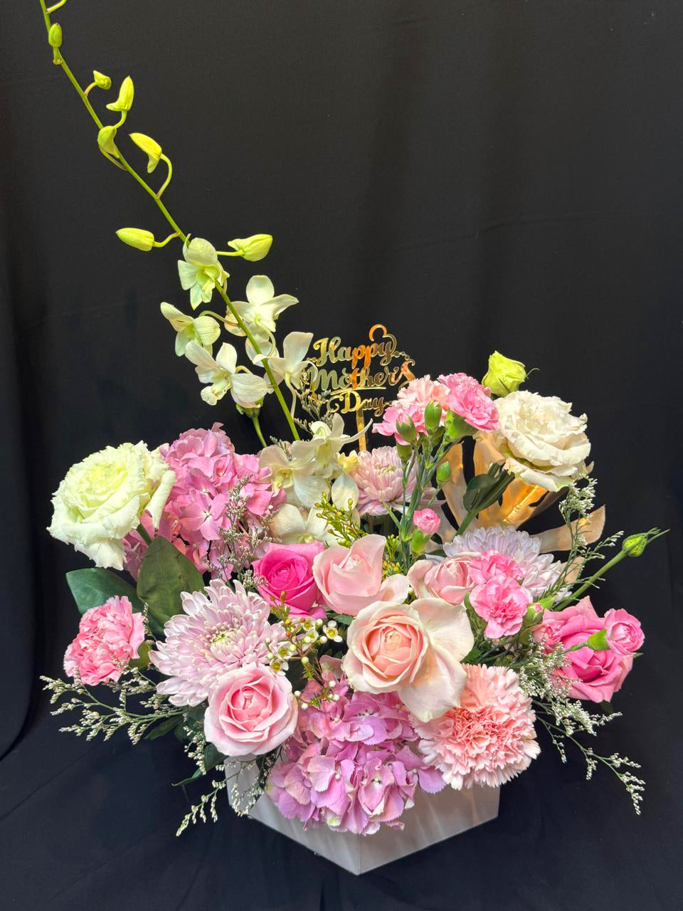 Mixed-Flower-Square-Box-Large-Vibrant-Touch-DodoMarket-delivery-Mauritius