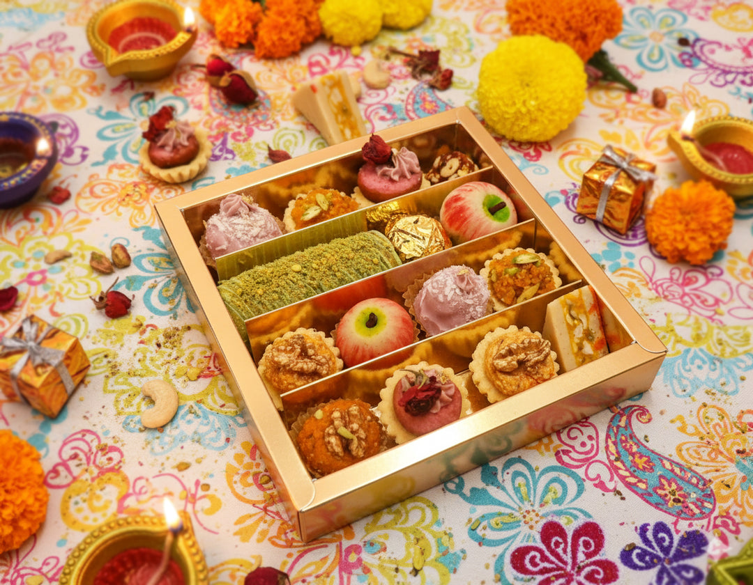 Modern-Mithai-Diwali-Gift-Box-on-table-DodoMarket-delivery-Mauritius