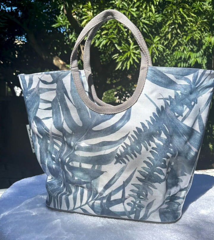 Moo-Bags-Small-Beach-Bag-Teal-Palms-DodoMarket-delivery-Mauritius