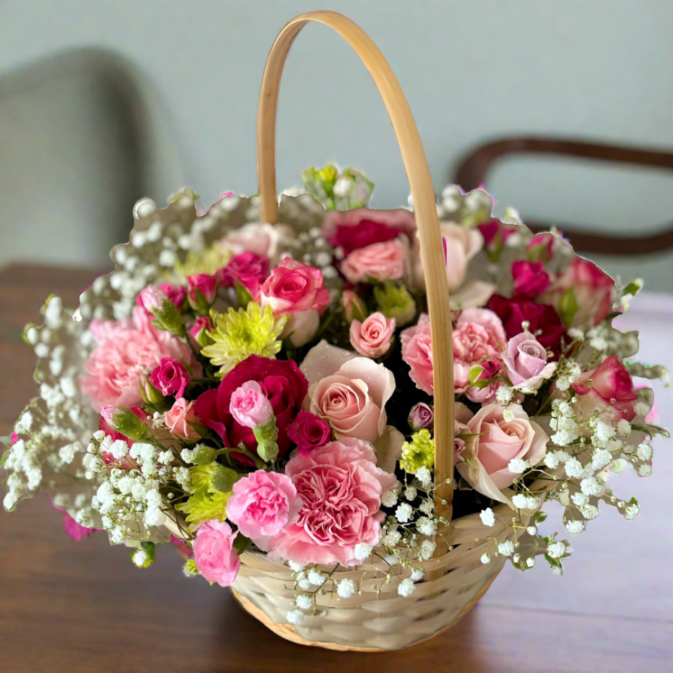 Panier de Fleurs Fête des Mères - Sweet Meadow