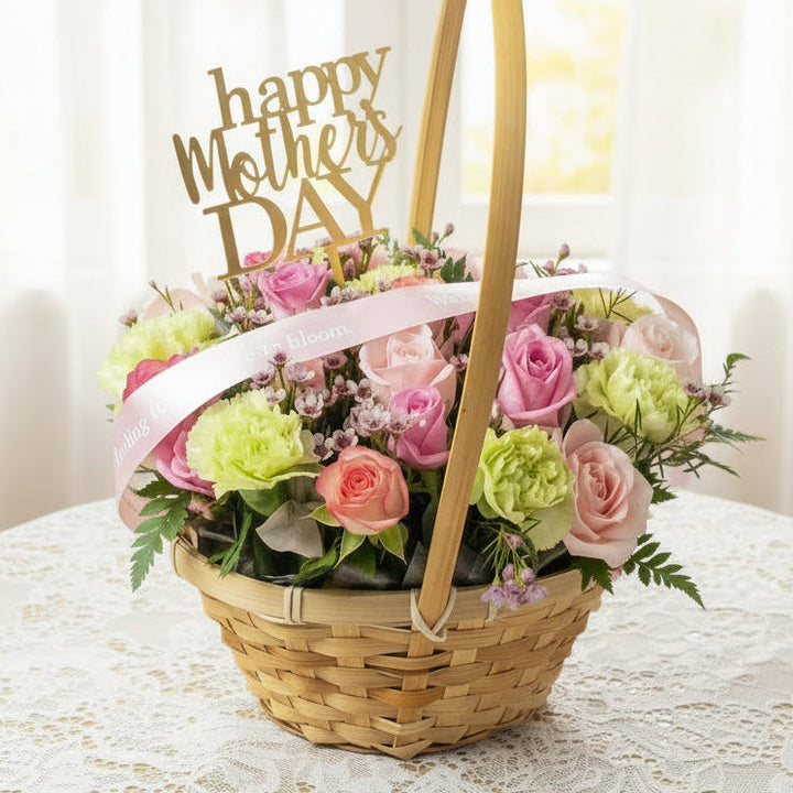 Mothers-Day-Mixed-flowers-basket-sweet-meadow-DodoMarket-delivery-Mauritius
